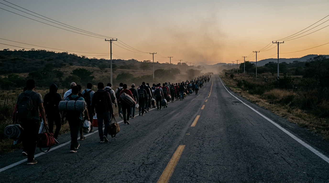 Nearly 800 Migrants Leave Tapachula Bound for Mexico City