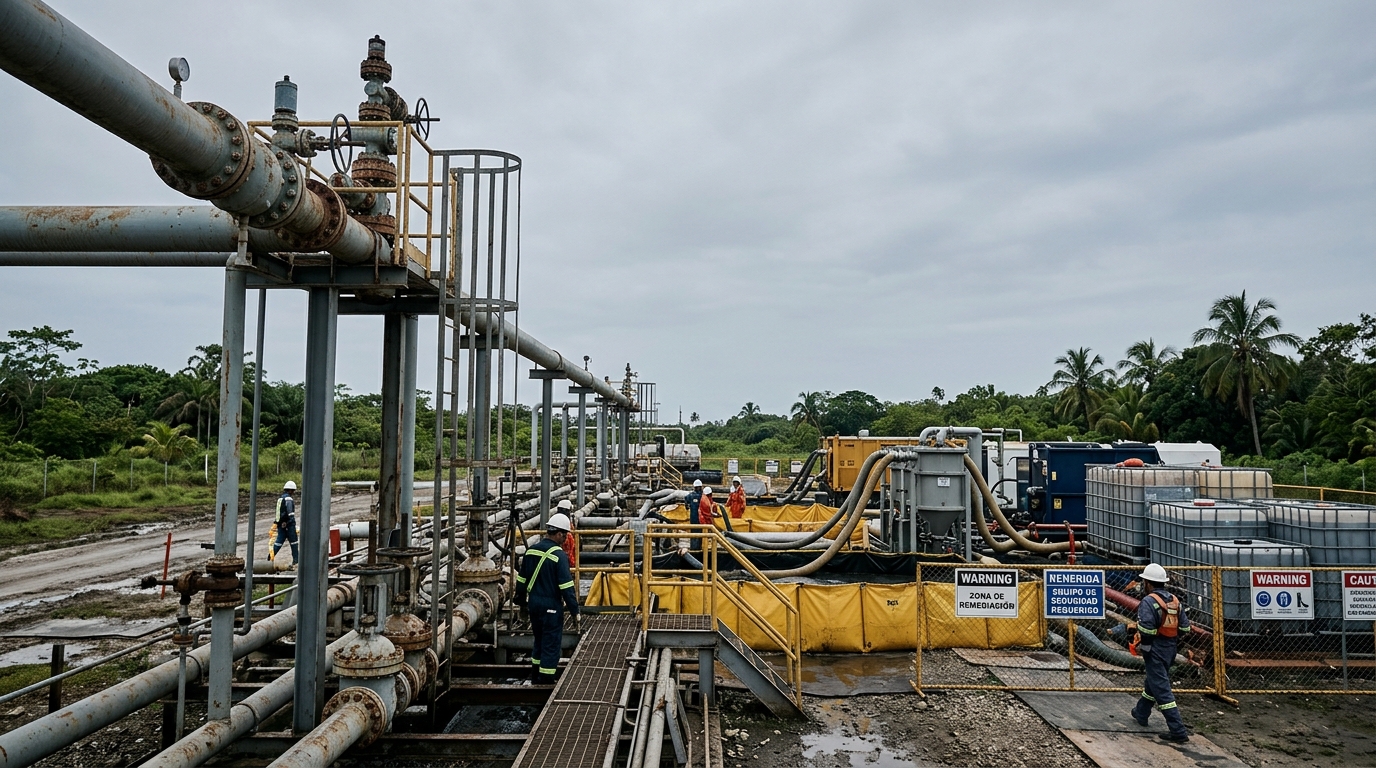 Pemex concluye la etapa principal de la contingencia en el pozo Krem-1 de Veracruz